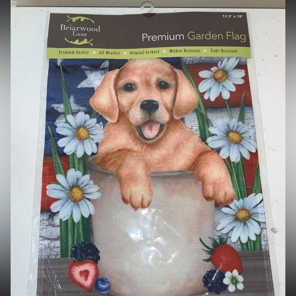 Briarwood Lane American Flag Puppy Flag - Picture 2 of 2